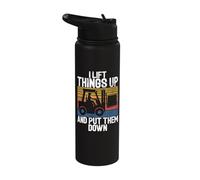 I Lift Things up and Put Them Down Forklift Stainless Steel Insulated Water Bottle