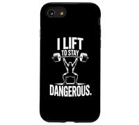 I LIFT TO STAY DANGEROUS Gym Barbell Power Case for iPhone SE (2020) / 7/8
