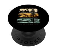 I Lift Up My Eyes To The Mountains Psalm 121 Christian PopSockets Adhesive PopGrip