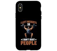 I Lift Weights So I Don't Hurt People Fitness Workout Case for iPhone X/XS