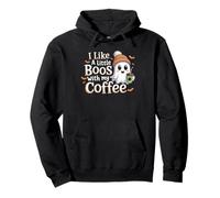 I Like A Little Boos With My Coffee Halloween Ghost Gifts Pullover Hoodie