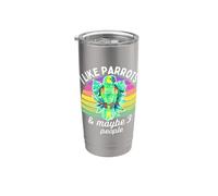 I Like Amazon Parrots and Maybe 3 People Stainless Steel Insulated Tumbler