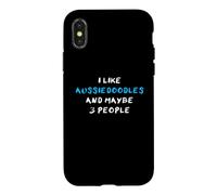 I Like Aussiedoodles And Maybe 3 People Aussie-Poo Case for iPhone X/XS