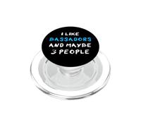 I Like Bassadors And Maybe 3 People Bassador PopSockets PopGrip for MagSafe