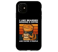 I Like Bearded Dragons And Coffee And Maybe 3 People Vintage Case for iPhone 11