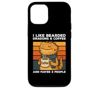 I Like Bearded Dragons And Coffee And Maybe 3 People Vintage Case for iPhone 12/12 Pro