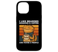 I Like Bearded Dragons And Coffee And Maybe 3 People Vintage Case for iPhone 14