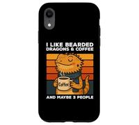 I Like Bearded Dragons And Coffee And Maybe 3 People Vintage Case for iPhone XR