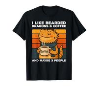 I Like Bearded Dragons And Coffee And Maybe 3 People Vintage T-Shirt