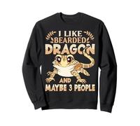 I Like Bearded Dragons and Maybe 3 People lizard Lover Sweatshirt