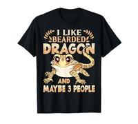 I Like Bearded Dragons and Maybe 3 People lizard Lover T-Shirt