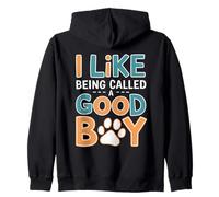 I Like Being Called A Good Boy Funny Gen Z Novelty Brain Rot Zip Hoodie
