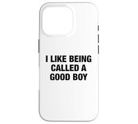 I Like Being Called a Good Boy - Funny Pun Playful Statement Case for iPhone 16 Pro