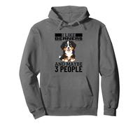 I Like Berners And Maybe 3 People Funny Bernese Mountain Dog Pullover Hoodie