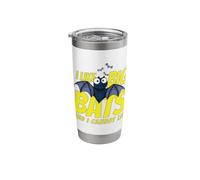 I Like Big Bats and I Cannot Lie Funny Bat Lovers Stainless Steel Insulated Tumbler