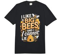 I Like Big Bees and I Cannot Lie Funny Bee Comfort Colors Adult Heavyweight T-Shirt