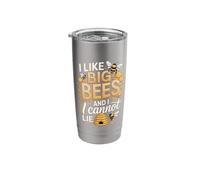 I Like Big Bees and I Cannot Lie Funny Bee Stainless Steel Insulated Tumbler