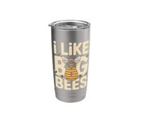 I Like Big Bees Funny Beekeeper Bee Stainless Steel Insulated Tumbler