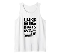 I Like Big Boats and I Cannot Lie Funny Nautical Humor Tank Top