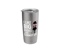 I Like Big Books and I Cannot Lie Library Reading Librarian Stainless Steel Insulated Tumbler