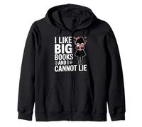I Like Big Books And I Cannot Lie Library Reading Librarian Zip Hoodie