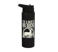 I Like Big Bucks and I Cannot Lie Buck Hunting Stainless Steel Insulated Water Bottle
