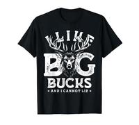 I Like Big Bucks and I Cannot Lie Value Graphic T-Shirt, Men, Black, L