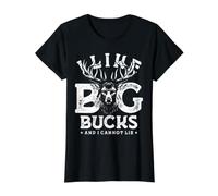 I Like Big Bucks and I Cannot Lie Value Graphic T-Shirt, Women, Black, XS