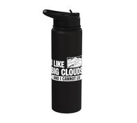 I Like Big Clouds and I Cannot Lie Cloud Watching Nephophile Stainless Steel Insulated Water Bottle
