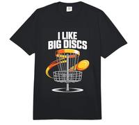 I Like Big Discs Funny Disc Golf Player Retro Comfort Colors Adult Heavyweight T-Shirt