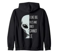 I Like Big Files And I Cannot Lie Funny Pun Zip Hoodie
