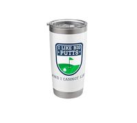 I Like Big Putts and I Cannot Lie Funny Golf Golfer Golfing Stainless Steel Insulated Tumbler