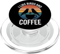 I Like Birds And Coffee Birdwatcher PopSockets PopGrip for MagSafe