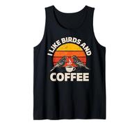I Like Birds and Coffee Funny Bird Lover Style Tank Top