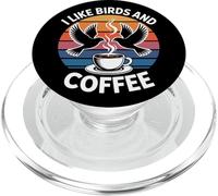I Like Birds And Coffee Nature Songbird Watcher PopSockets PopGrip for MagSafe
