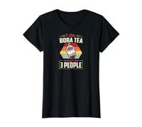 I Like Boba Tea and Maybe Like 3 People Value Graphic T-Shirt, Women, Black, M