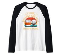 I Like Bourbon and Golf and Maybe 3 People Whiskey Golfer Raglan Baseball Tee