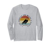 I Like Budgies and Maybe 3 People Funny Budgerigar Long Sleeve T-Shirt