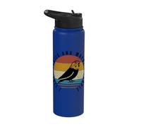 I Like Budgies and Maybe 3 People Funny Budgerigar Stainless Steel Insulated Water Bottle