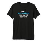 I Like Bull Terriers and Maybe 3 People Bull Terrier Premium T-Shirt