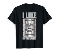 I Like Butterflies Event Tech Lock Hardware Stage Crew Humor Value Graphic T-Shirt