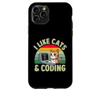 I Like Cats And Coding Cute Programming Kitten Lover Case for iPhone 11 Pro