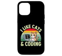 I Like Cats And Coding Cute Programming Kitten Lover Case for iPhone 12/12 Pro