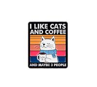 I Like Cats And Coffee And Maybe 3 People Enamel Pin Cat And Coffee Lovers And Introvert Badge Brooch For Backpacks Coats Hats Accessories
