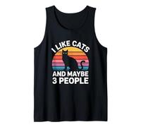 I Like Cats and Maybe 3 People Tank Top