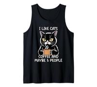 I Like Cats Coffee and Maybe 3 People Tank Top