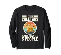 I Like Cheetahs and Maybe 3 People Funny Cheetah Long Sleeve T-Shirt