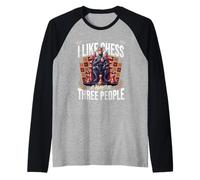 I Like Chess and Maybe Three People Chess Player Strategy Raglan Baseball Tee