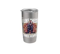 I Like Chess and Maybe Three People Chess Player Strategy Stainless Steel Insulated Tumbler