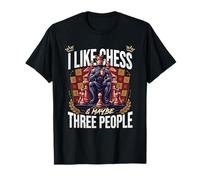 I Like Chess and Maybe Three People Chess Player Strategy T-Shirt